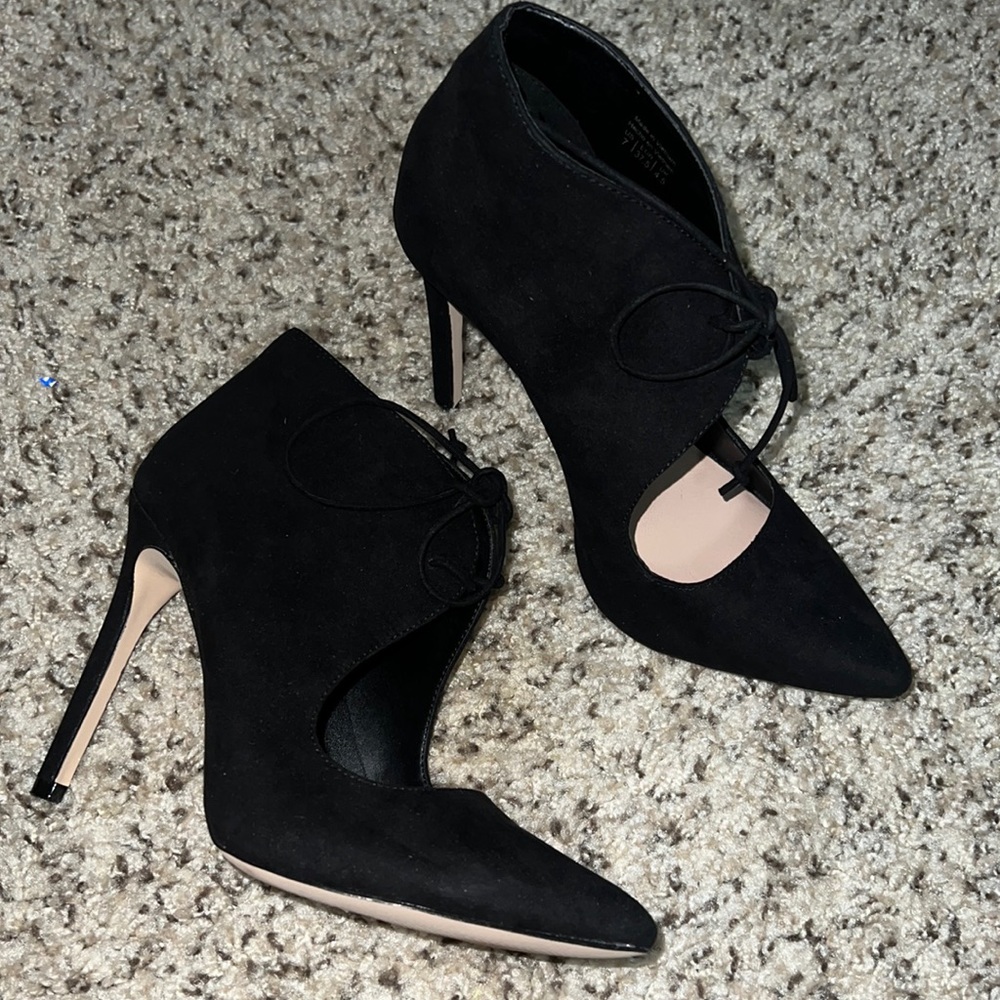 Aldo Black Suede Heels